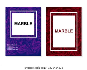 Liquid marble design cover template vector print - colorful marbing, abstract paint texture, can be use for poster, flyer, brochure, set packaging