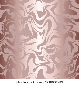 Liquid marble effect. Abstract seamless pattern. Repeated patterns. Alcohol ink texture. Repeating fluid art background. Beauty splash flow. Glam backdrop foil for design gift wrappers, prints. Vector
