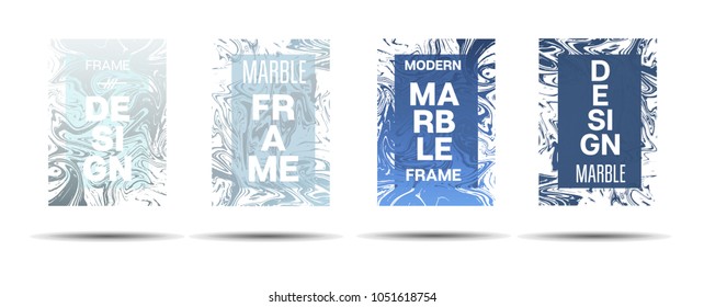 Liquid Marble Frame.  Vector Painted Hipster Border for Sale Ads, Text. Modern Cover, Business Card, Music Poster Marble Textured Design Dynamic Funky Creative Neon Colored Banner.
