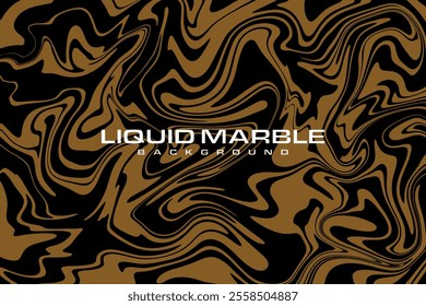 Liquid marble gold abstrack background vector