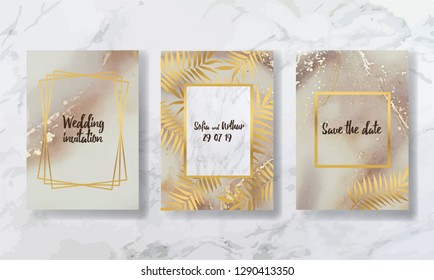 
liquid marble with gold. flyer, business card, flyer, brochure, poster, for printing. trend vector