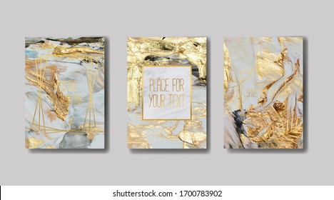 
liquid marble with gold. flyer, business card, flyer, brochure, poster, for printing. trend vector