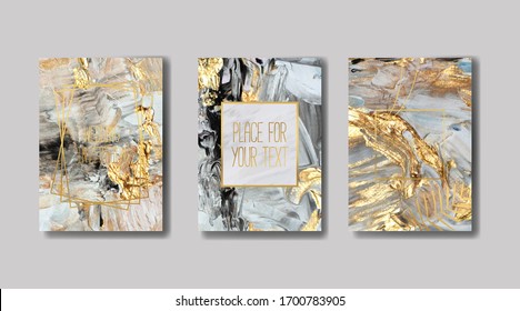 
liquid marble with gold. flyer, business card, flyer, brochure, poster, for printing. trend vector