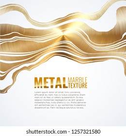 Liquid Marble with golden texture background