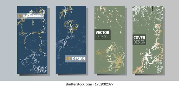 Flüssiger Marmor gemalt Hintergrund Design mit goldglänzender Staubstruktur.