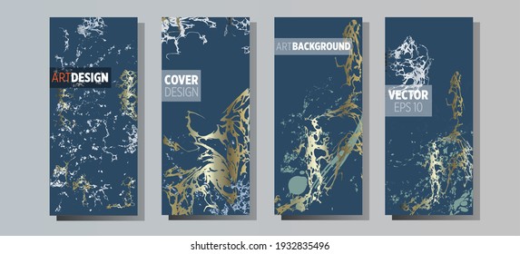 Diseño de fondo de pintura de mármol líquido con textura de polvo de brillo dorado.