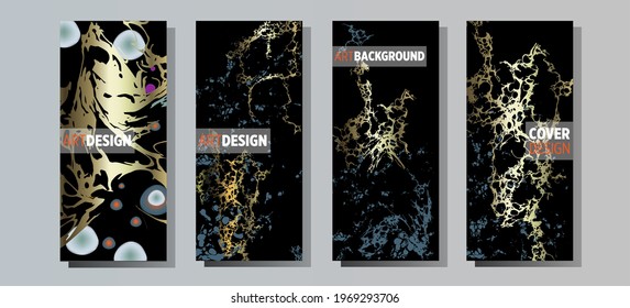 Diseño de fondo de pintura de mármol líquido con textura de polvo de brillo dorado.