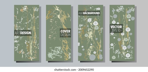 Liquid marble painting background design with gold glitter dust texture.