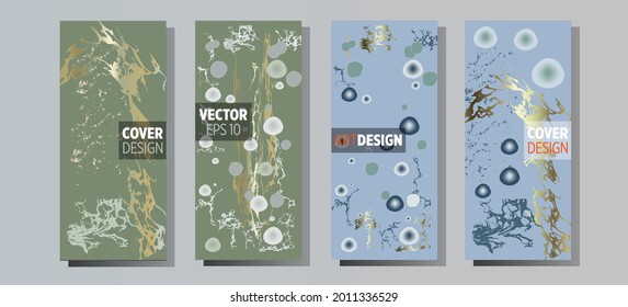 Liquid marble painting background design with gold glitter dust texture.