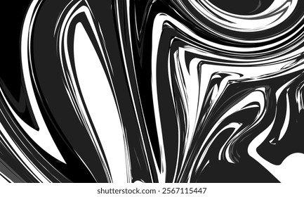 Liquid marble texture abstract black marble textures on a black background. Abstract marble pattern. Fluid art. Design for banner, cards, prints, social media, poster,  flyer and background.