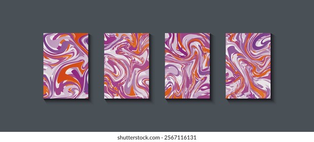 Liquid marble texture abstract pink marble textures on a black background. Abstract marble pattern. Fluid art. Design for banner, cards, prints, social media, poster,  flyer and background.