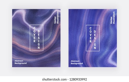 Liquid marble texture. Blue ink painting abstract pattern. Trendy background for wallpaper, banner, flyer, poster, card, invitations. Modern art.
