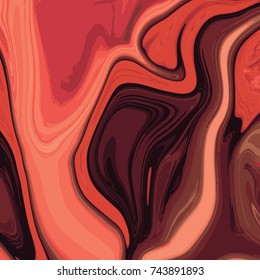 Liquid marble texture design, colorful marbling surface, vibrant abstract paint design, vector illustration