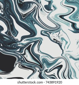 Liquid marble texture design, colorful marbling surface, vibrant abstract paint design, vector illustration