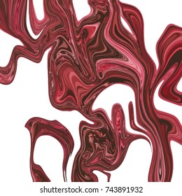 Liquid marble texture design, colorful marbling surface, vibrant abstract paint design, vector illustration