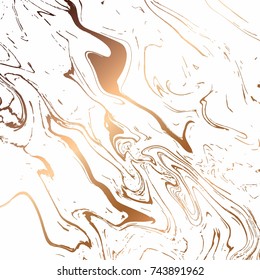 Liquid marble texture design, colorful marbling surface, white and gold, vibrant abstract paint design, vector illustration