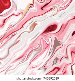 Liquid marble texture design, colorful marbling surface, vibrant abstract paint design, vector illustration