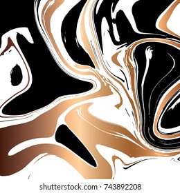 Liquid marble texture design, colorful marbling surface, vibrant abstract paint design, vector illustration