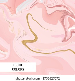 Liquid marble texture. Fluid art. Mixture of acrylic paints. Applicable for design cover, presentation, invitation, flyer, annual report, poster and business card, desing packaging. Art vector.