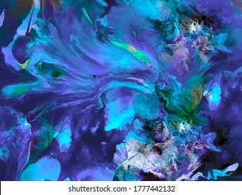 Textura de mármol líquido. Arte fluido. Pintura abstracta, fondo de fondo para papeles, afiches, tarjetas, invitaciones, volante, sitios web, empaque de diseño. Pintura moderna hecha a mano. Ilustración del vector