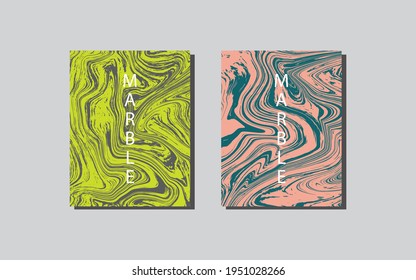 Liquid marble texture. Fluid art. Liquid dynamic gradient waves. Colorful abstract background suitable for design covers, presentation, invitation, flyers, annual reports, posters and business cards. 