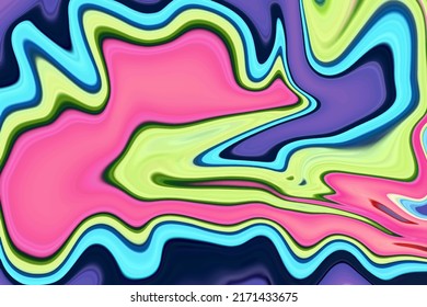Liquid marble textured backgrounds. Wavy psychedelic backdrops. Abstract painting for wed design or print. Good for cards, covers and business presentations. Vector illustration