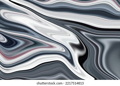 Liquid marble textured backgrounds. Wavy psychedelic backdrops. Abstract painting for wed design