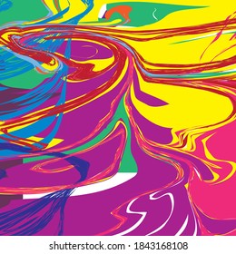 liquid marble vector with interesting color