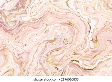 Liquid marble wall art print with natural mineral texture and gold veins.