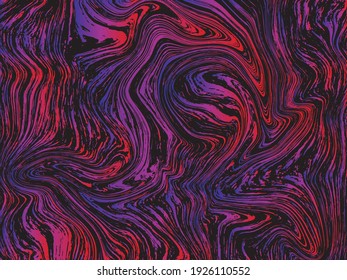 Liquid marbling paint texture vector background.