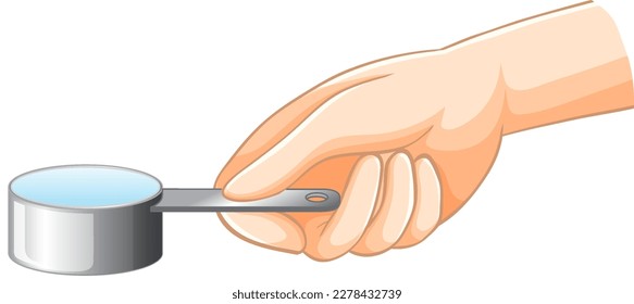 Liquid in Measuring Spoon illustration