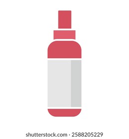 Liquid medicine bottle clip art, medicine bottle vector illustration, flat icon design