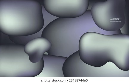 Abstrakter flüssiger Metal-Hintergrund, Moderner Hintergrund-Design.  graue Farbe. Flüssigformen. 