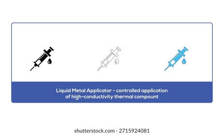 Liquid metal applicator for controlled application of high-conductivity thermal compound