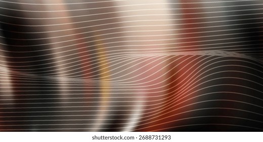 Fondo de metal líquido con diseño de ilustración de Vector de resplandor rojo simple,