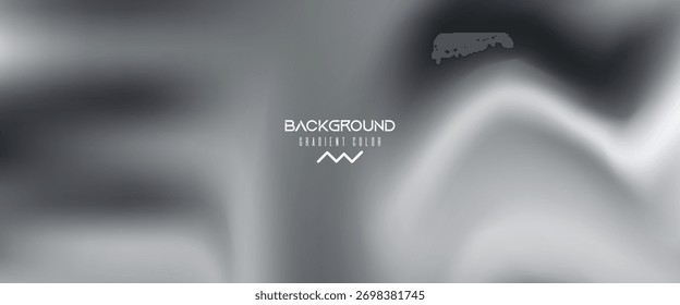 Superficie de metal líquido con ondas elegantes y reflejos sedosos. Patrón blanco y negro dinámico que se asemeja