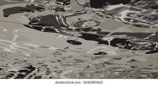 Liquid metal texture. Liquid metal. Vector illustration