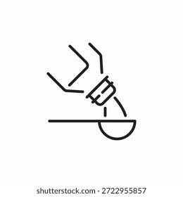 Vector de signo de icono de mezcla líquida