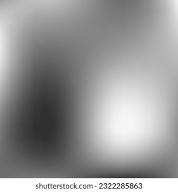 Liquid Monochrome Grey White Gradient Mesh. Aluminium Silver Trendy Vector Blurry Background. Watercolor Digital Smooth Metallic Smooth Surface. Dark Empty Minimal Black Gradient Backdrop.
