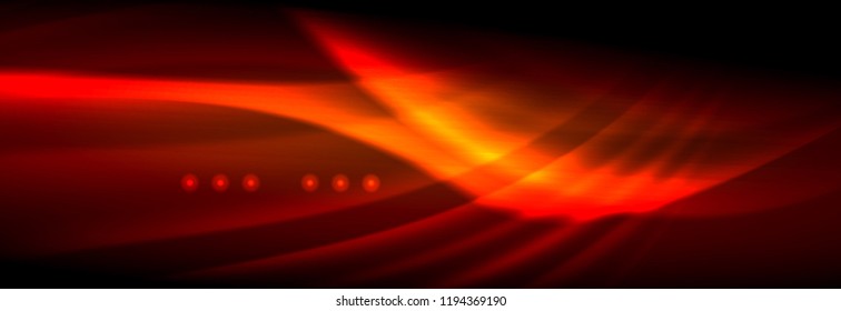 Flüssige neonfließende Wellen, leuchtende helle Linien Hintergrund. Trendy abstrakte Layout-Vorlage für Geschäfts- oder Technologiepräsentationen, Internet-Poster oder Web-Broschüren-Cover, Bildschirmhintergrund. Vektorgrafik