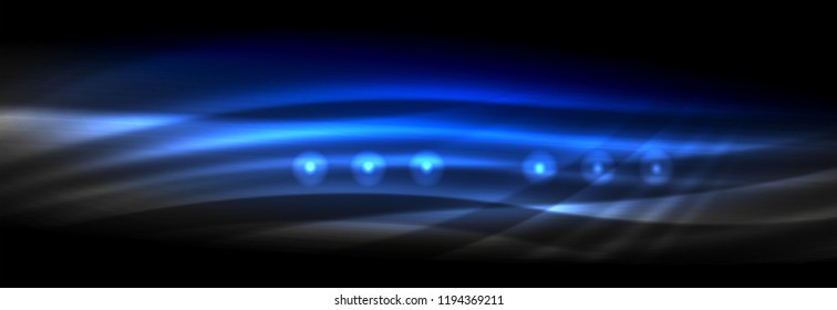 Olas de neón líquido que fluyen, líneas luminosas brillantes de fondo. Plantilla de diseño abstracto a la moda para presentación de negocios o tecnología, portada de póster de internet o de folletos web, fondo de pantalla. Vector