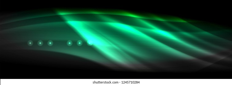 Liquid neon flowing waves, glowing light lines background. Trendy abstract layout template for business or technology presentation, internet poster or web brochure cover, wallpaper. Vector