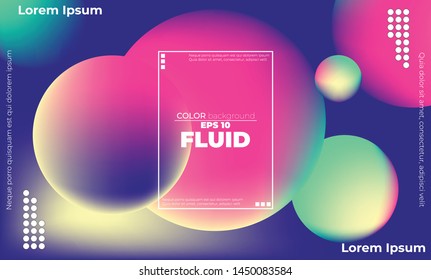 Liquid  neon  fluid background. Fluid colors shapes composition. Applicable for gift card cover poster. Poster on wall poster template,landing page. 