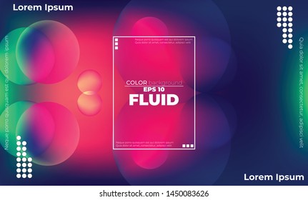 Liquid  neon  fluid background. Fluid colors shapes composition. Applicable for gift card cover poster. Poster on wall poster template,landing page. 