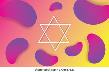 Liquid Neon Lava Lamp Vector Geometric Background For Banner, Card Or UI Design On Valentines Day. Gradient Mesh Bubble In The Shape Of A Pink Heart. Fluid Colorful Abstract Shapes In Mask 