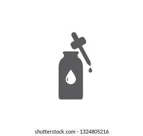 Liquid  oil bottle icon. Oil drop icon.  Essential oil vector. skincare oil drops vector illustration.  essential skin care  icon. 