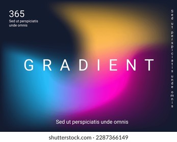 Liquid on colorful background. Bright mesh blurred pattern in pink, blue, green tones. Fashionable advertising vector in retro for book, annual, mobile interface, web application.