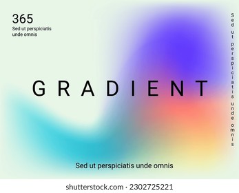 Liquid on colorful background. Bright mesh blurred pattern in pink, blue, green tones.