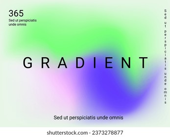 Liquid on colorful background. Bright mesh blurred pattern in pink, blue, green tones. Fashionable advertising vector in retro for book, annual, mobile interface, web application.