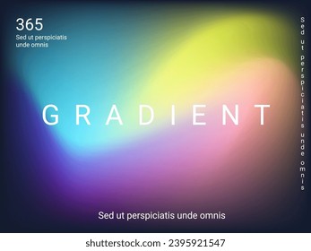 Liquid on colorful background. Bright mesh blurred pattern in pink, blue, green tones. Fashionable advertising vector in retro for book, annual, mobile interface, web application.